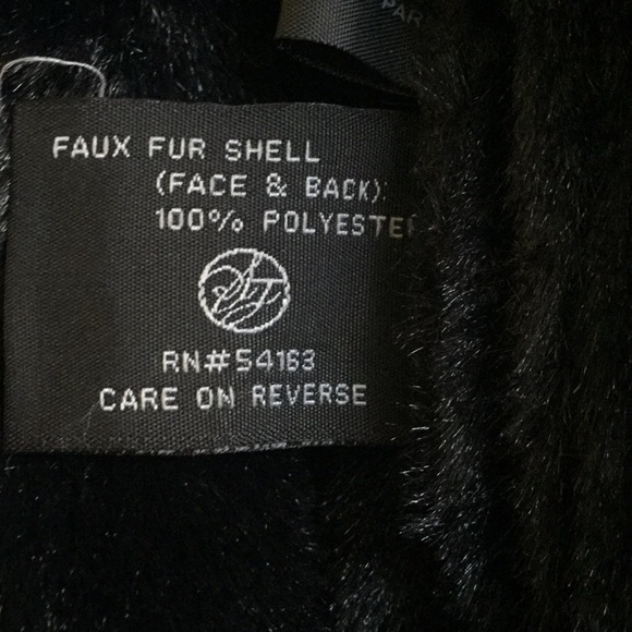 Sean John faux leather jacket medium black used two front pockets shiny - Picture 3 of 7